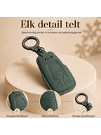 Torvane Audi Type A groen met metalen sleutelring en hanger — afbeelding 2