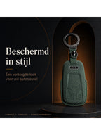 Torvane Audi Type A groen met metalen sleutelring en hanger — afbeelding 4