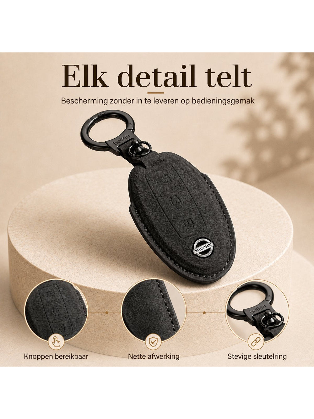 Torvane Nissan Type C zwart met ring en sleutelhanger — afbeelding 2