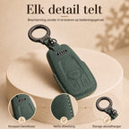 Torvane Audi Type A groen met metalen sleutelring en hanger — afbeelding 2