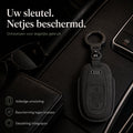 Torvane Audi Type B zwart met metalen sleutelring en hanger