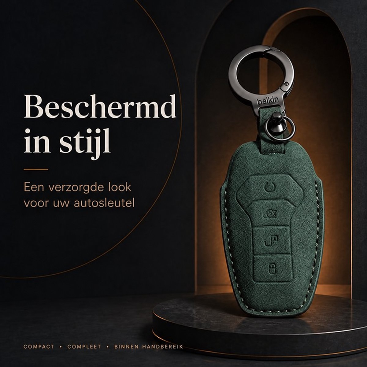 Torvane BYD Type A donkergroen met sleutelring — afbeelding 2