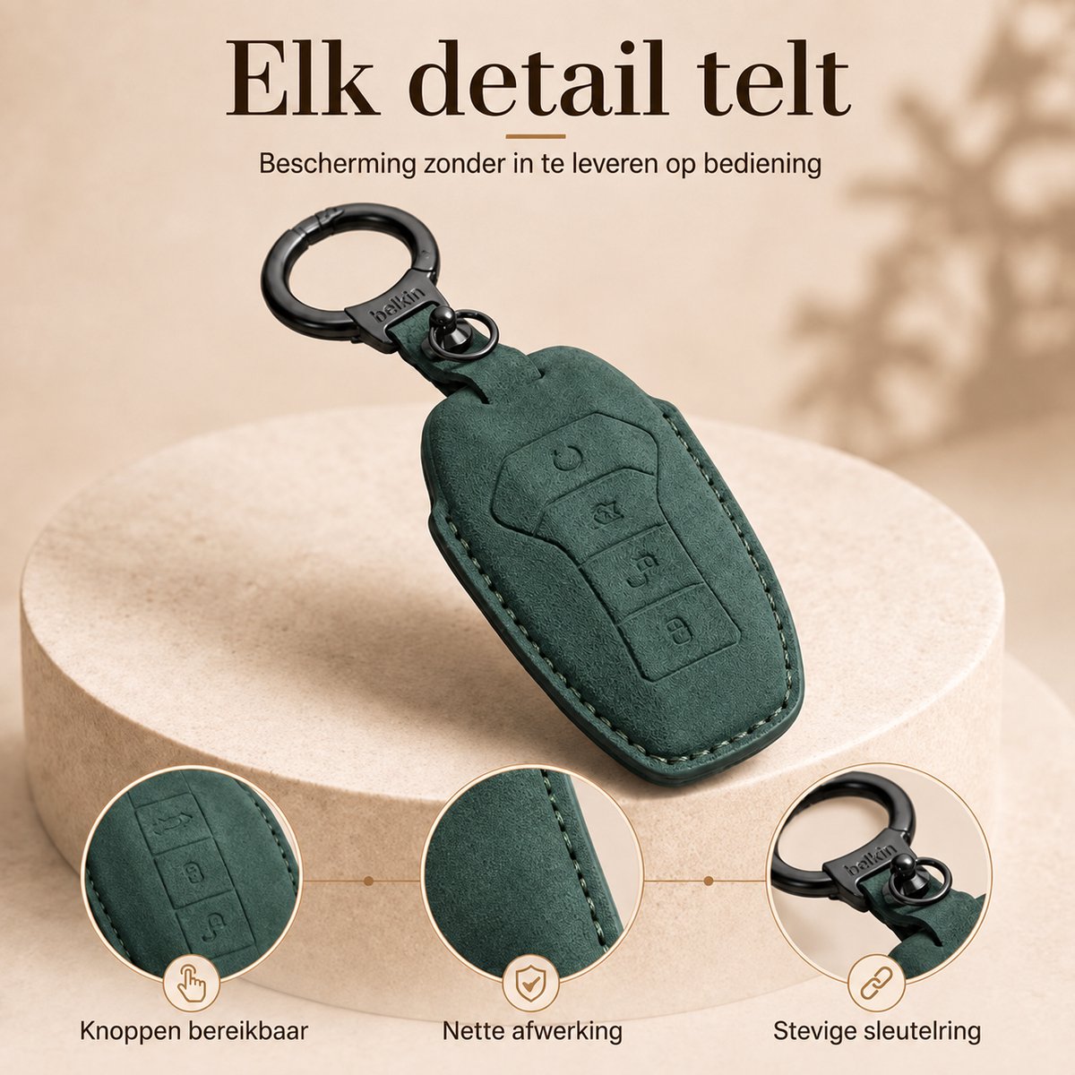Torvane BYD Type A donkergroen met sleutelring — afbeelding 4