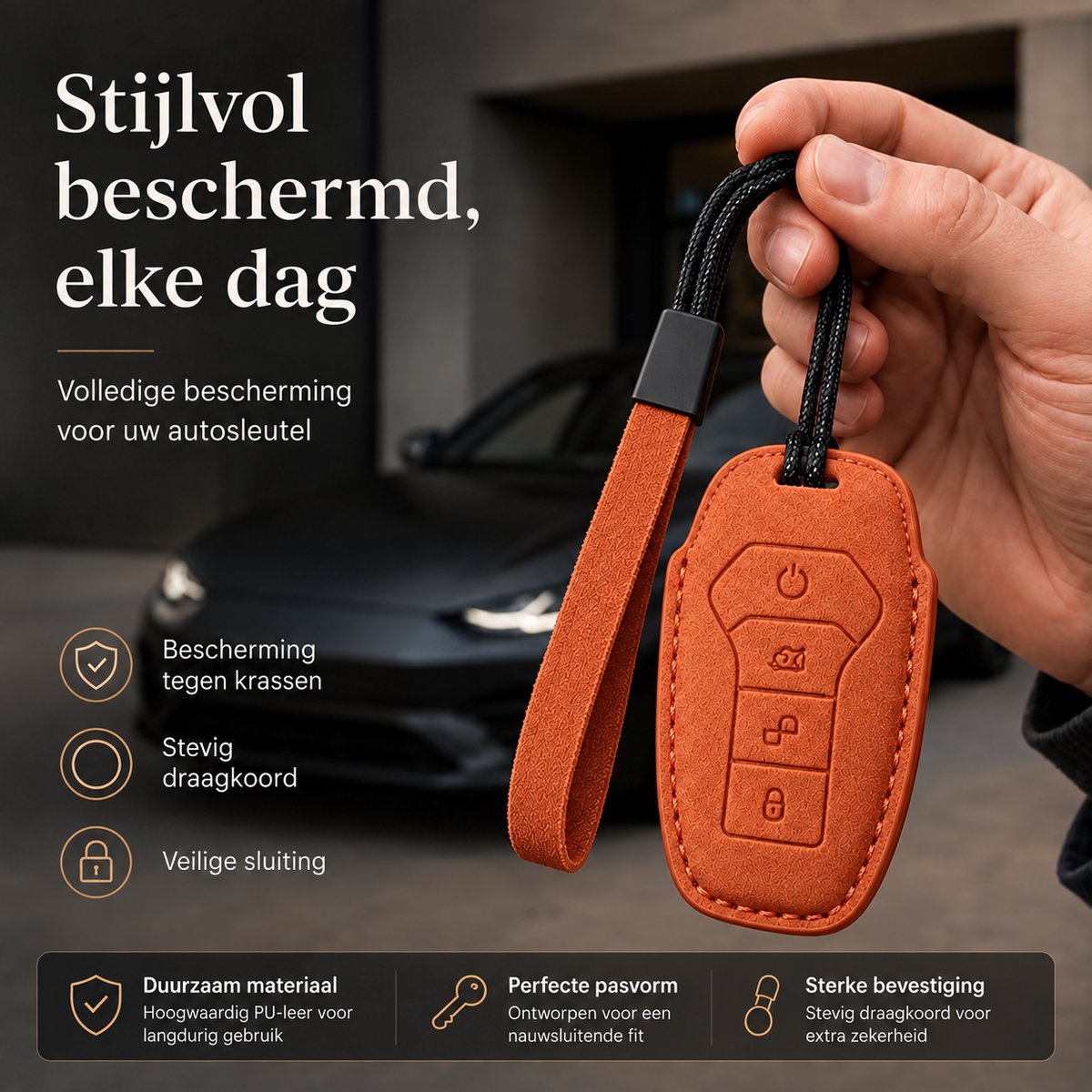 Torvane BYD Type A oranje met draagkoord en lusje — afbeelding 2