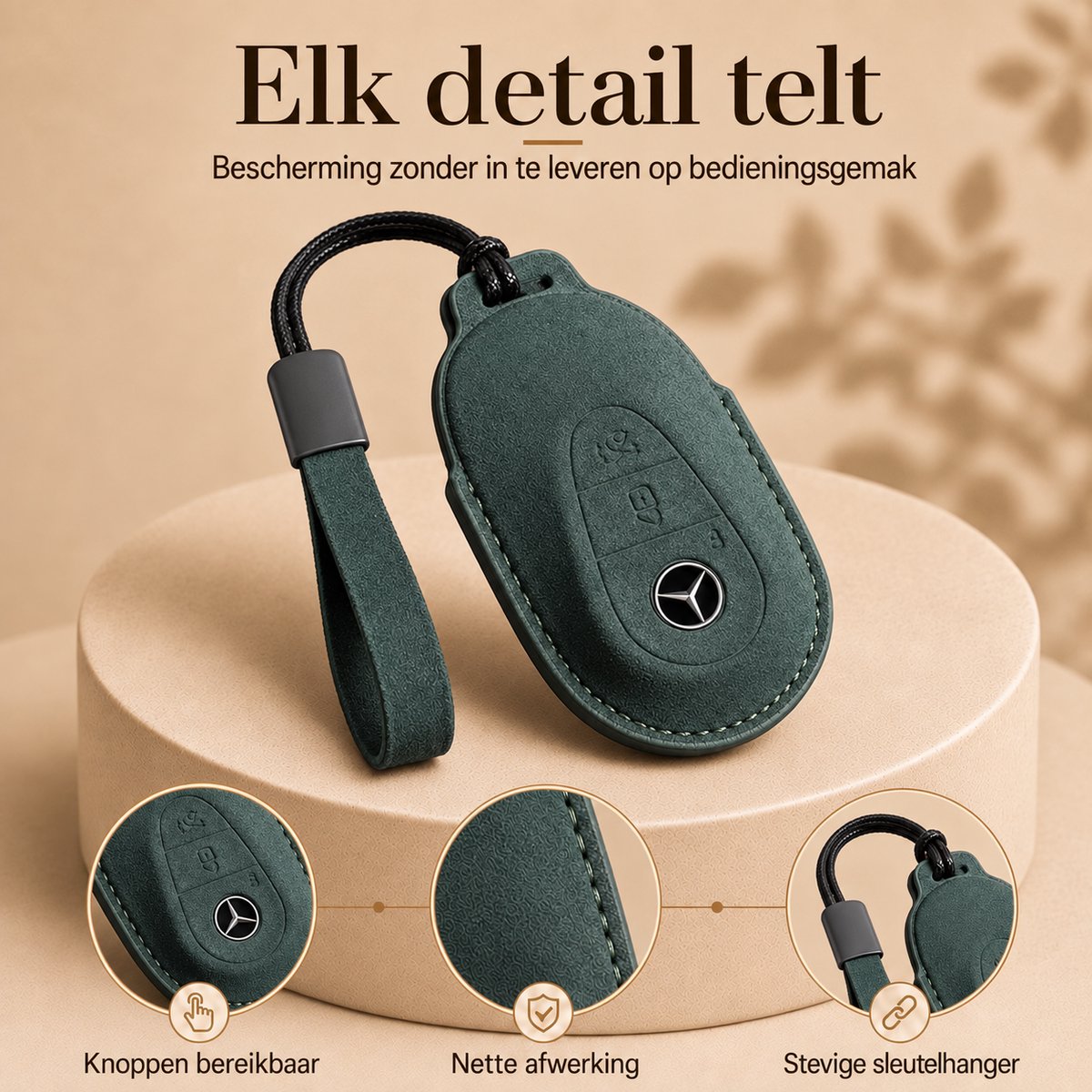 Torvane Mercedes-Benz Type F groen met koordje en draaglus — afbeelding 2