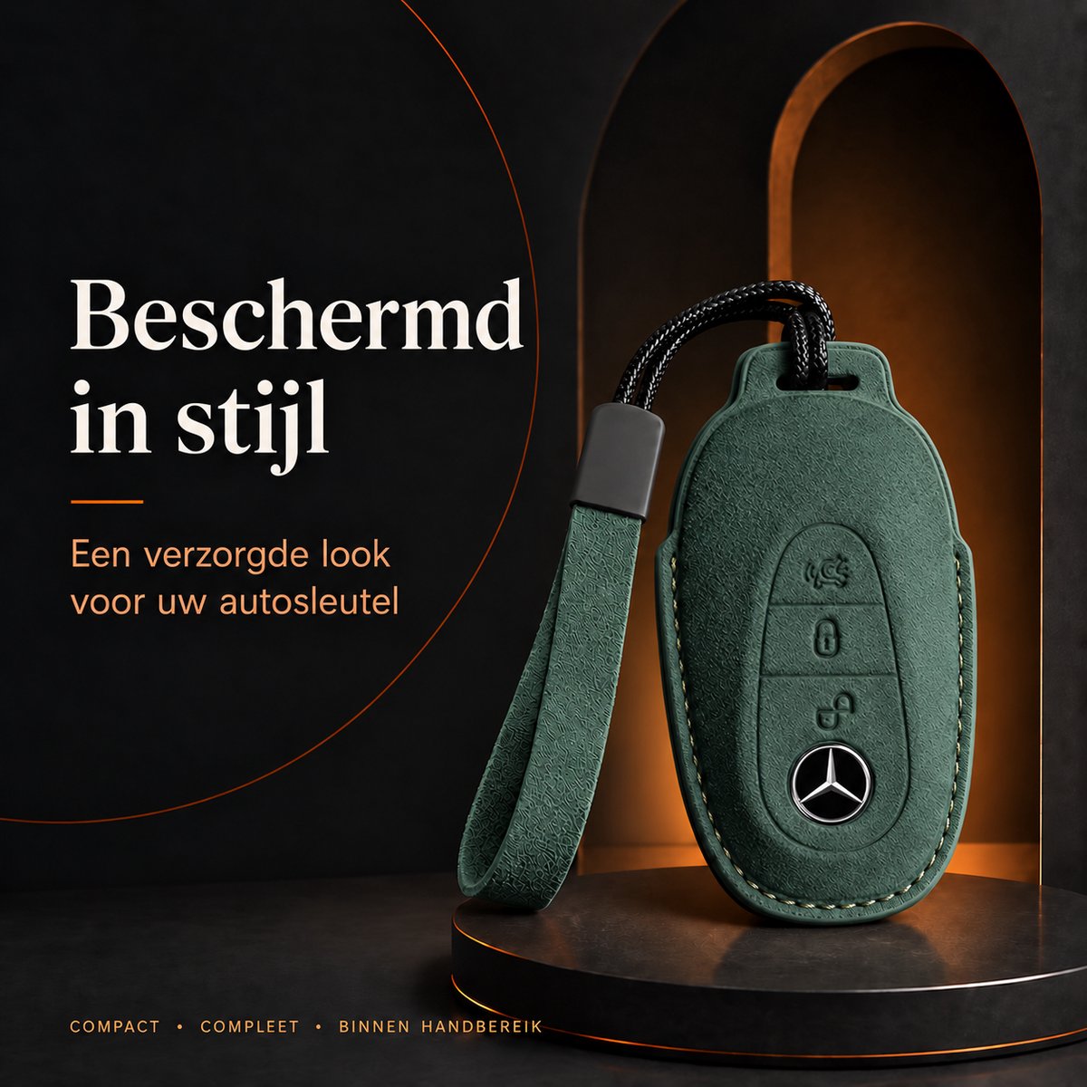 Torvane Mercedes-Benz Type F groen met koordje en draaglus — afbeelding 4
