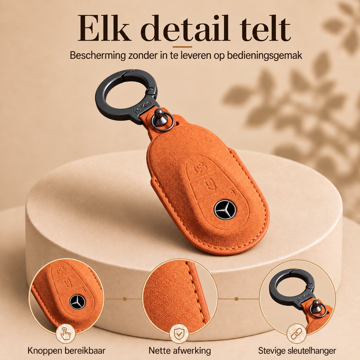Torvane Mercedes-Benz Type F oranje met koordje en draaglus — afbeelding 2