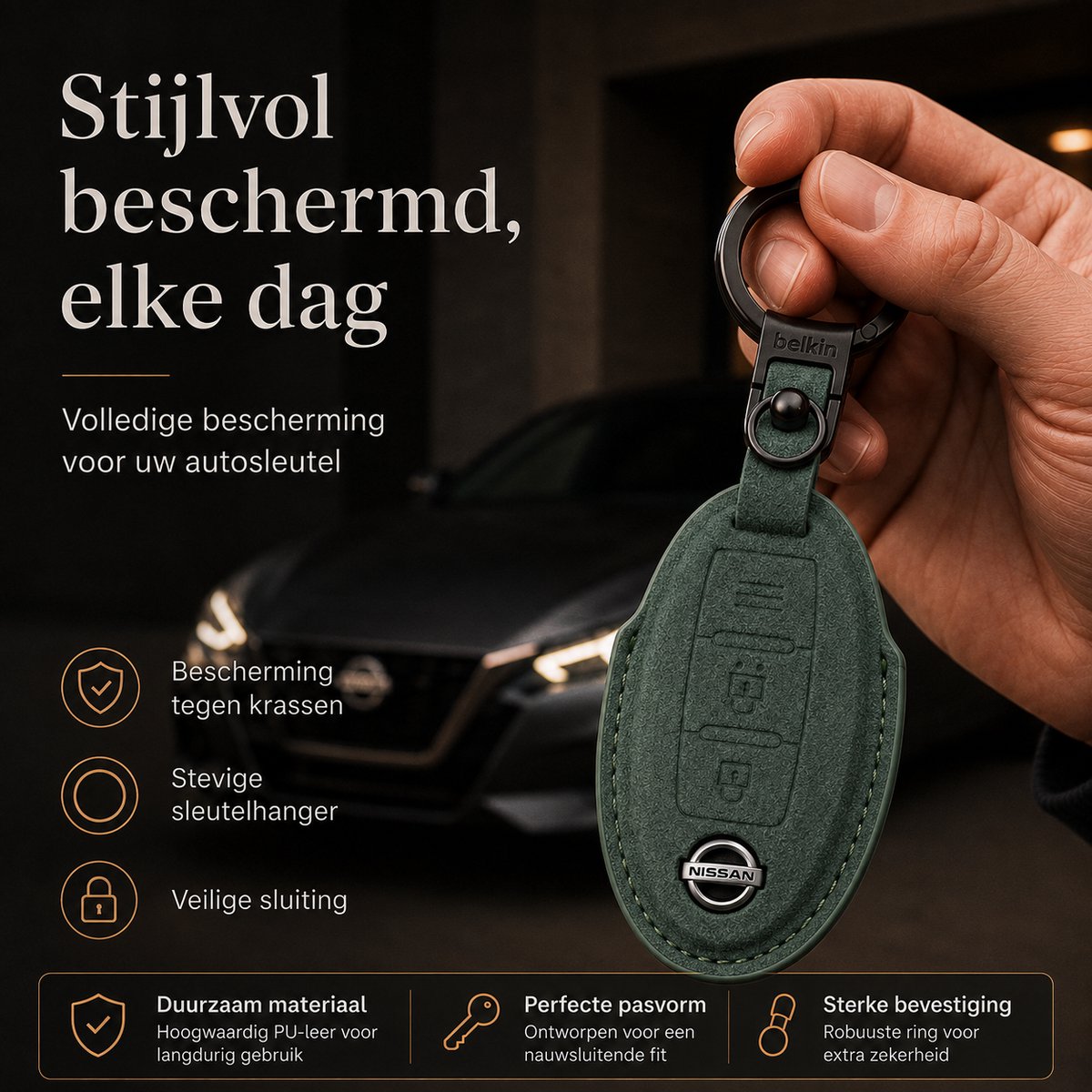 Torvane Nissan Type C groen met ring en sleutelhanger — afbeelding 2
