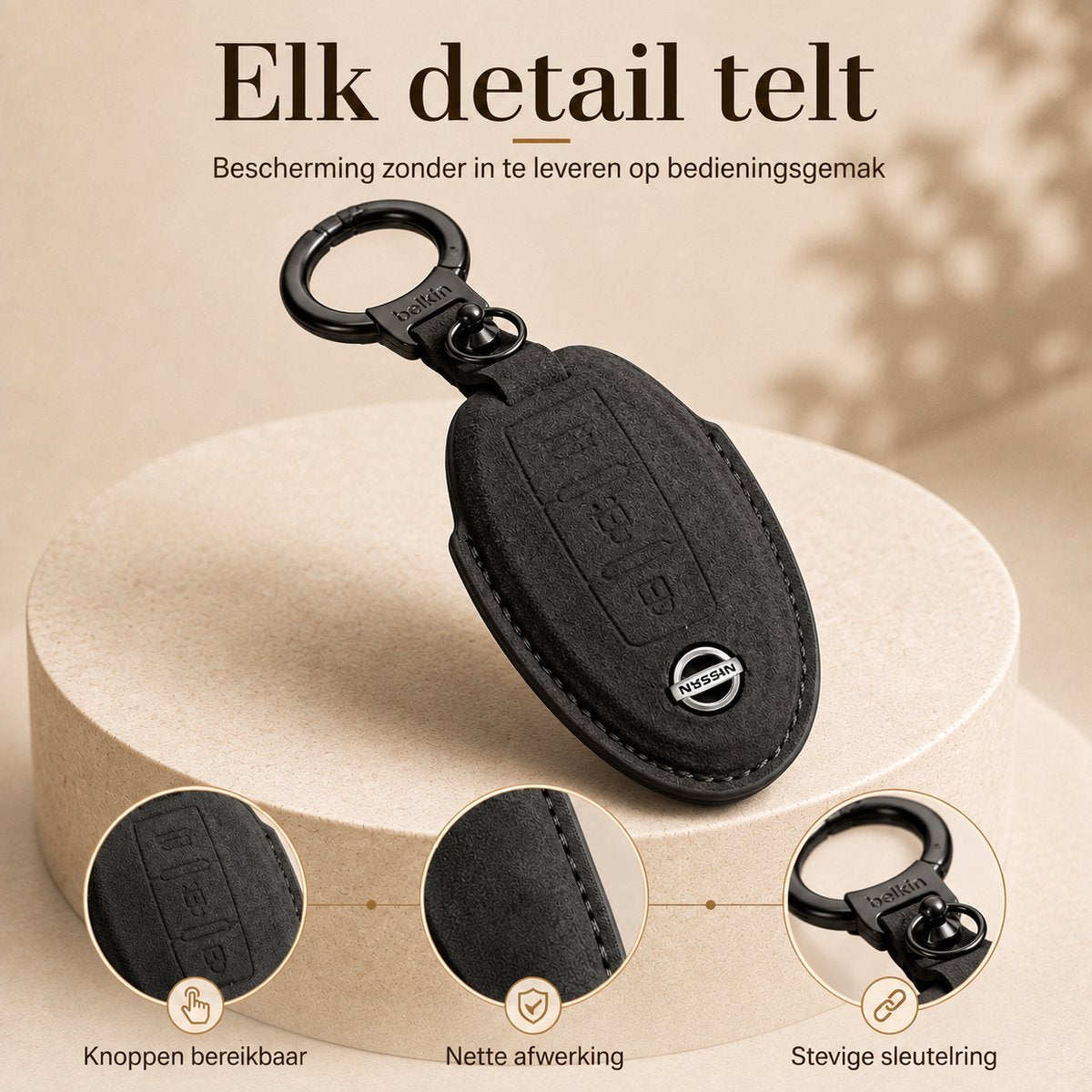 Torvane Nissan Type C zwart met ring en sleutelhanger — afbeelding 2
